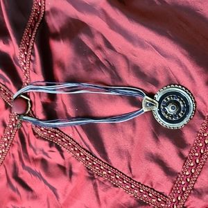 Blue Aztec inspired pendant - BOGO eligible